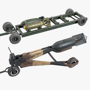 イギリス第二次世界大戦PIAT（対戦車ランチャー）3Dモデル