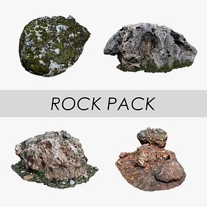 3D model rock pack
