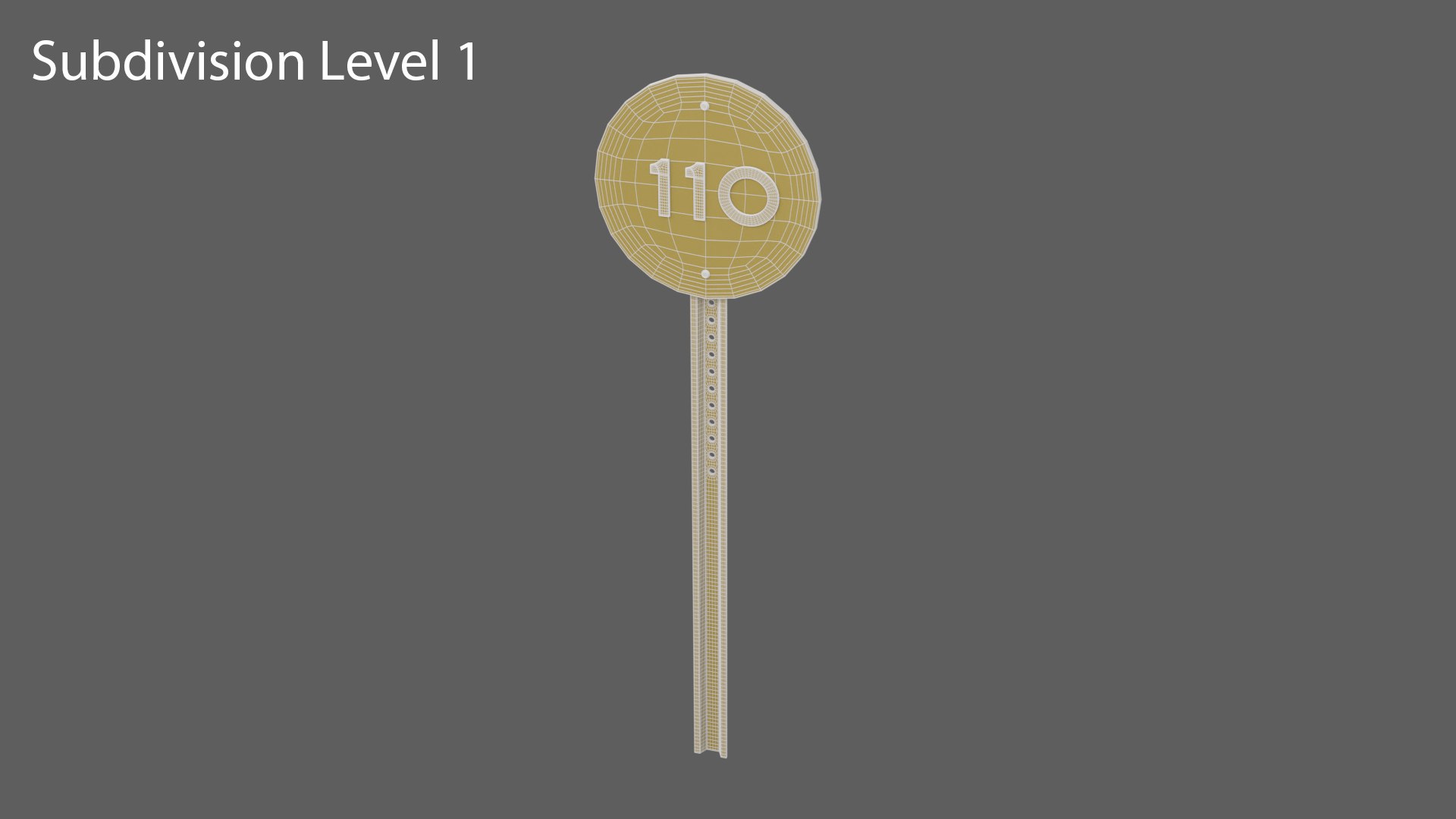 3D Speed Limit Road Sign 110 - TurboSquid 2220941