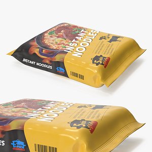 Pack of Instant Noodles 3D model
