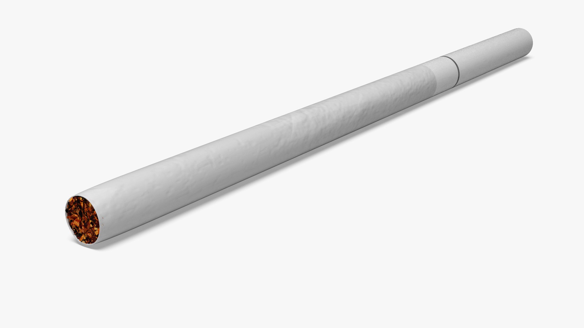 Cigarette Super Slim Silver 3D model preview