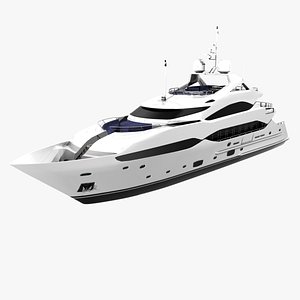 3D sunseeker yacht boat