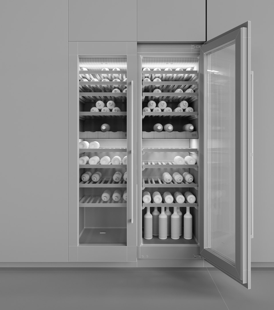 3D gaggenau wine rw282260 refrigerator TurboSquid 1468537