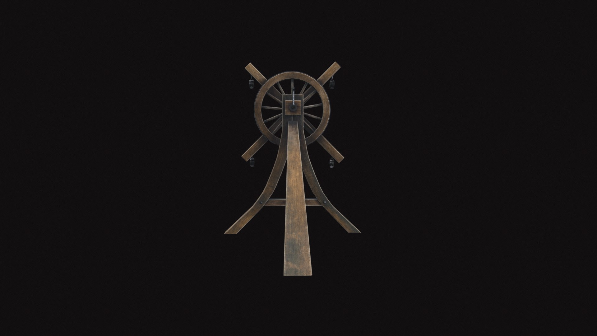 Medieval Torture Wheel 3D Model - TurboSquid 2306761