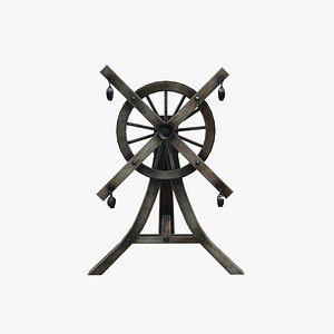 Medieval Torture Wheel 3D model