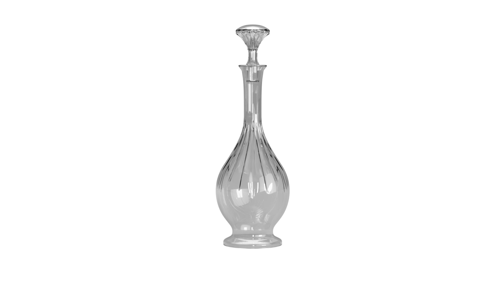 3D Wine Glass Decanter Model - TurboSquid 2225593