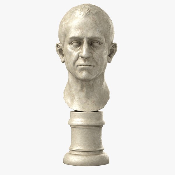 bust statue marcus nonius 3d model