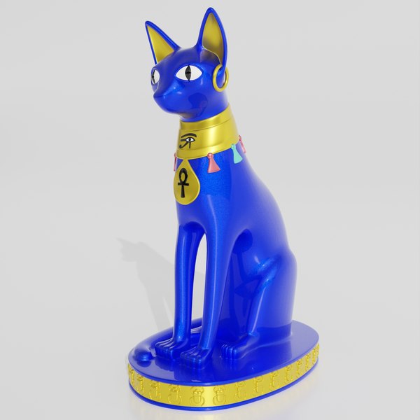 Egypt Cat Statue 3D