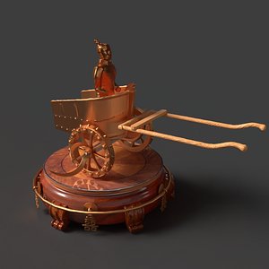 Chinese  chariot with warrior