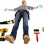 handyman worker man 3D model