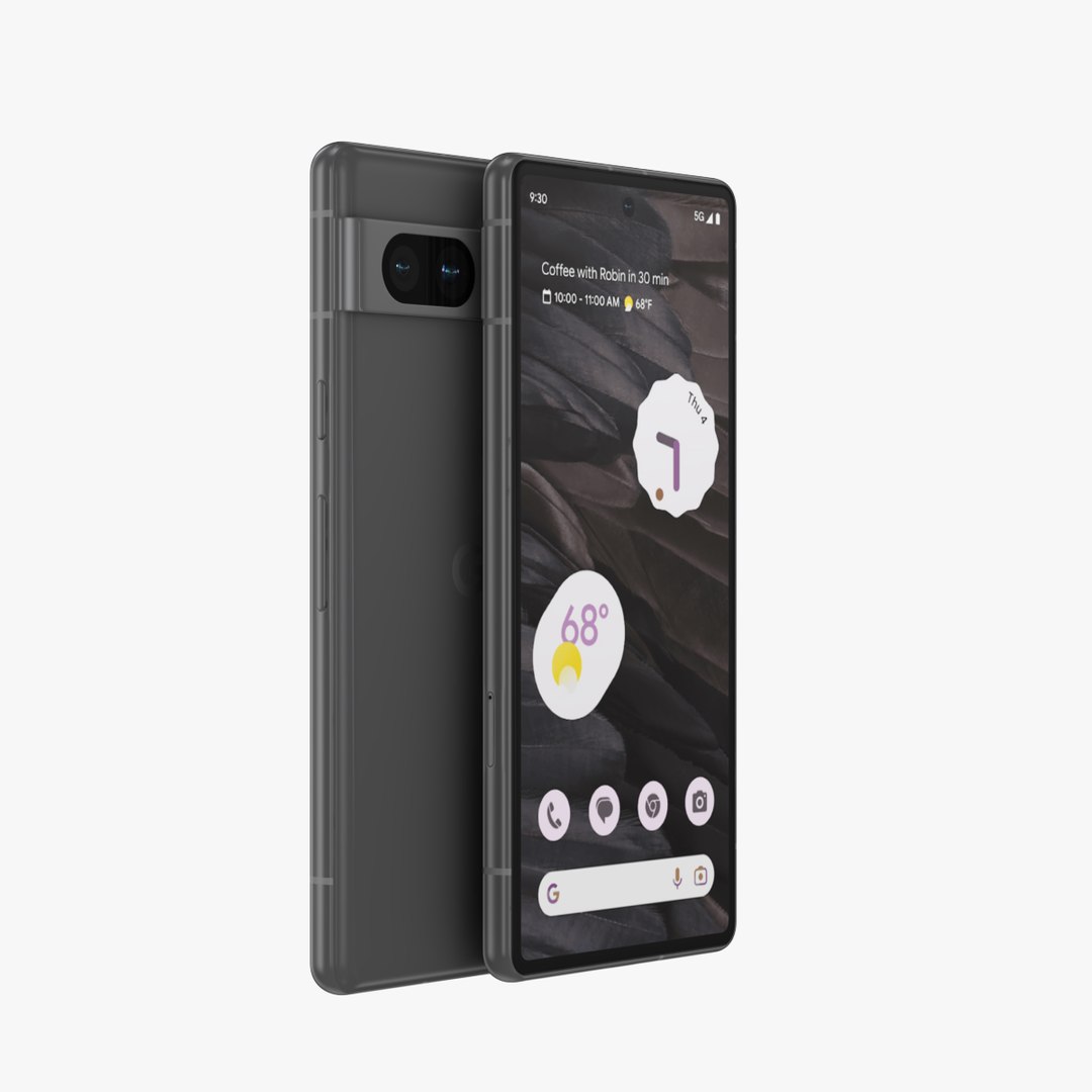 Google Pixel 7a Charcoal 3D model - TurboSquid 2072172