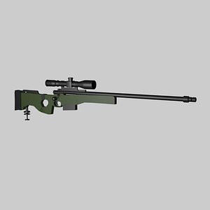 3D l96a1 sniper rifle