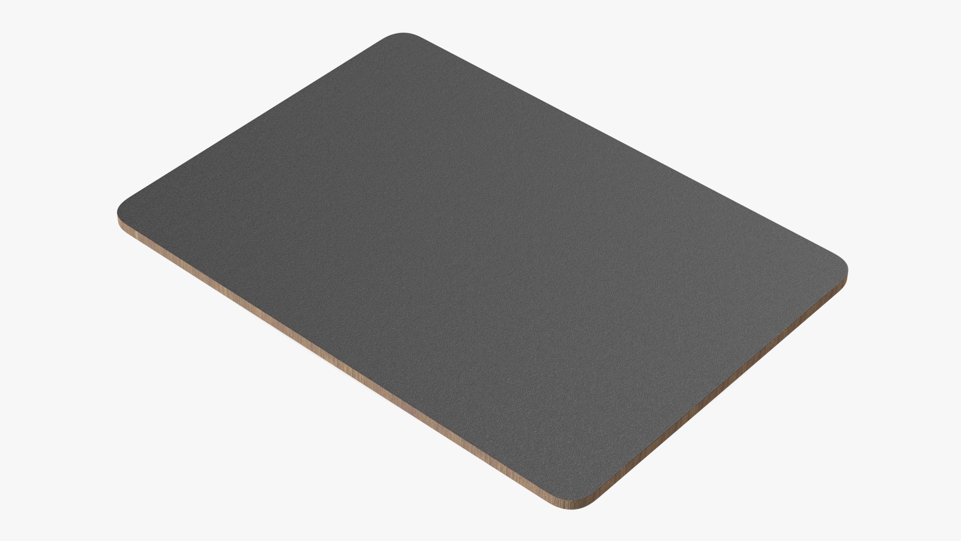 Hand-held Wooden Chalkboard Black 3D model preview