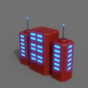 3D PBR Sci-Fi Building A27