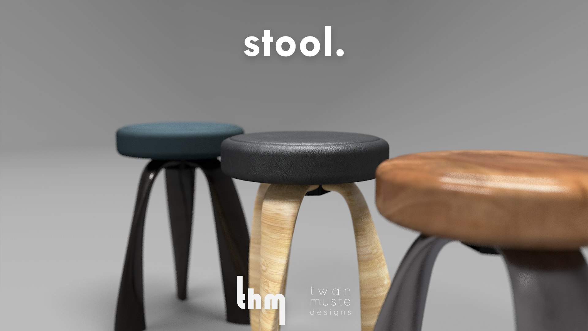Stool Modern Design 3D Model - TurboSquid 1586783