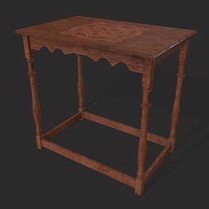 Medieval Oak End Table