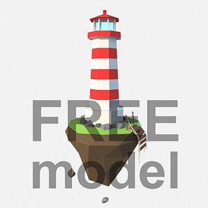 low poly Lighthouse