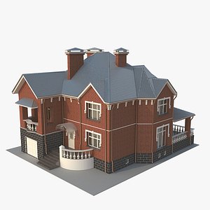cottage 3d obj