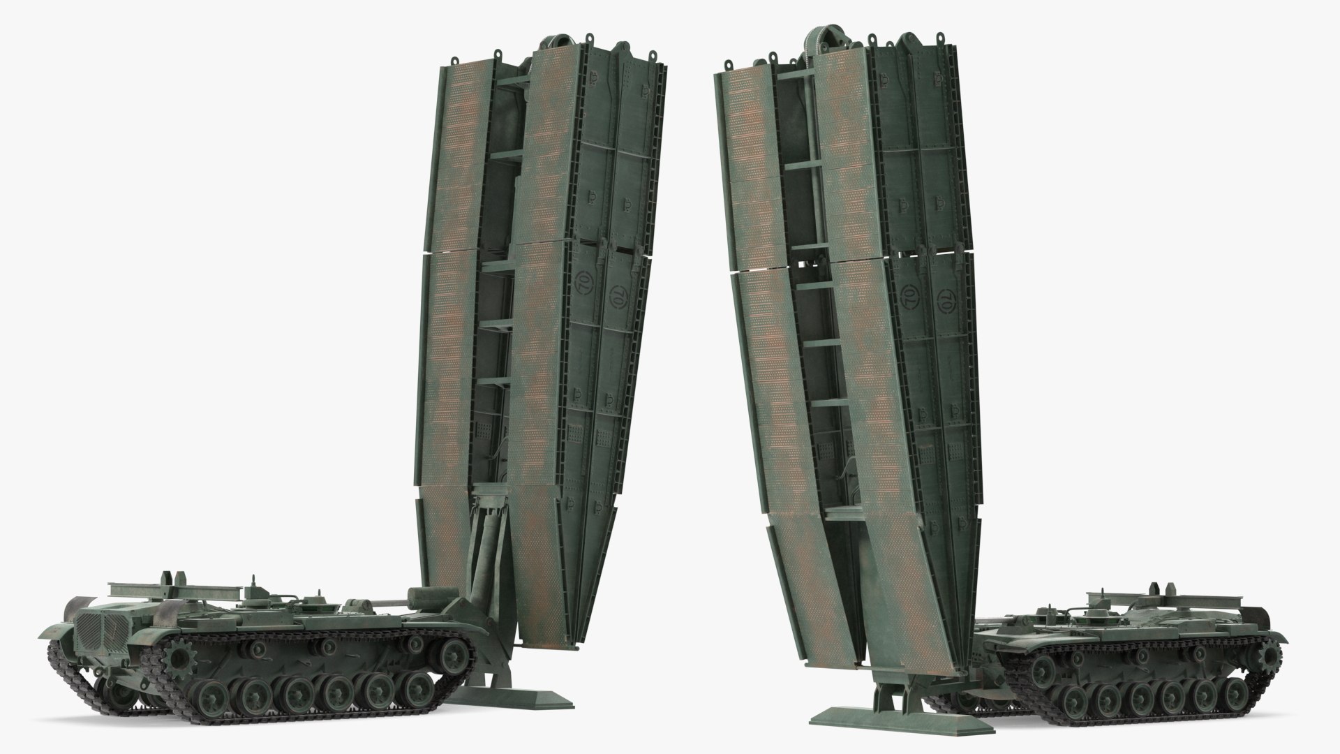 AVLB M60A1 Launched Bridge Green Rigged 3D model - TurboSquid 2022717