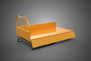 FLATDECK FLATBED DROP SIDE LOAD BED BODY DOOR GATE PICKUP TRUCK 3D