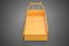 ORANGE FLATDECK FLATBED DROP SIDE LOAD BED BODY DOOR GATE PICKUP TRUCK TYPE 17