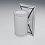 Cylinder Wall Light with Drilled Mounts and Hollow Cable Bridge