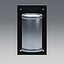 Cylinder Wall Light with Drilled Mounts and Hollow Cable Bridge