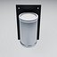 Cylinder Wall Light with Drilled Mounts and Hollow Cable Bridge