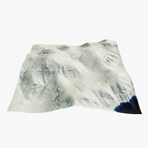 3D sandy desert landscape