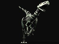 Tirex ROBOT toy - Rigged - Animation