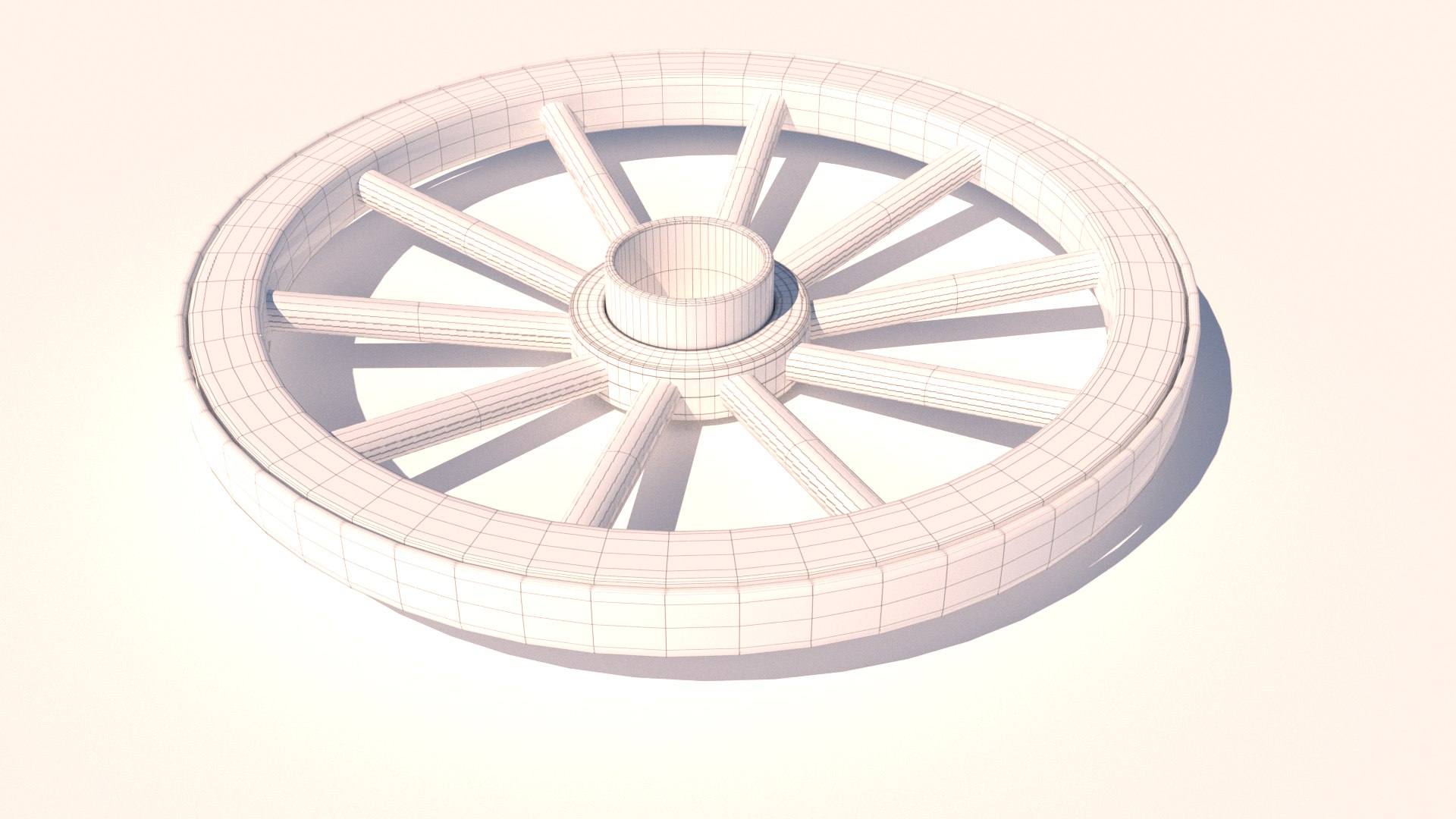 Cart Wheel 3D Model TurboSquid 1300716