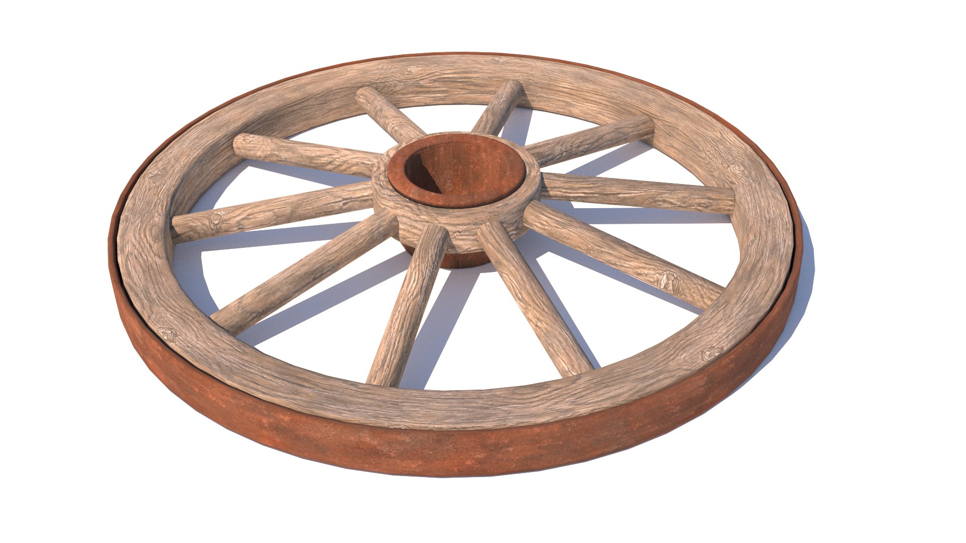 Cart Wheel 3D Model TurboSquid 1300716