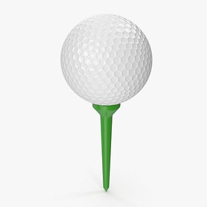 Golf Ball And Tee 3D