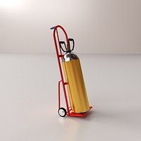 Gas Cylinder on Handtruck