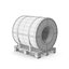 3D Steel Coil On Wood Pallet