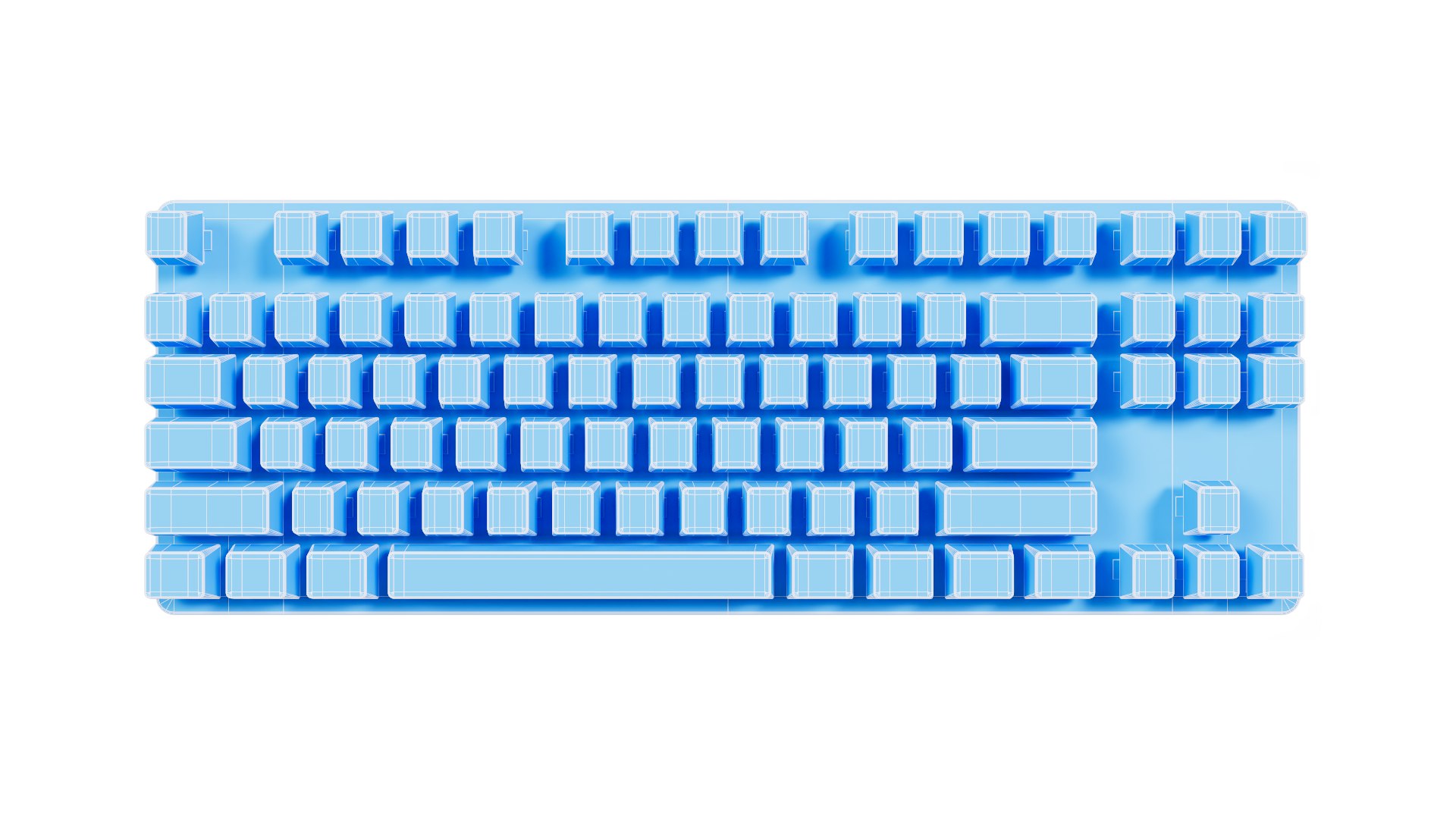 3D KeyboardDark Project One KD87A Mech - TurboSquid 2058159