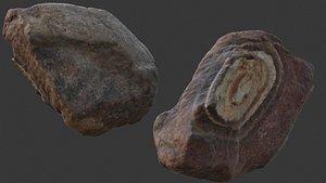 3D Geode Rock Scan model