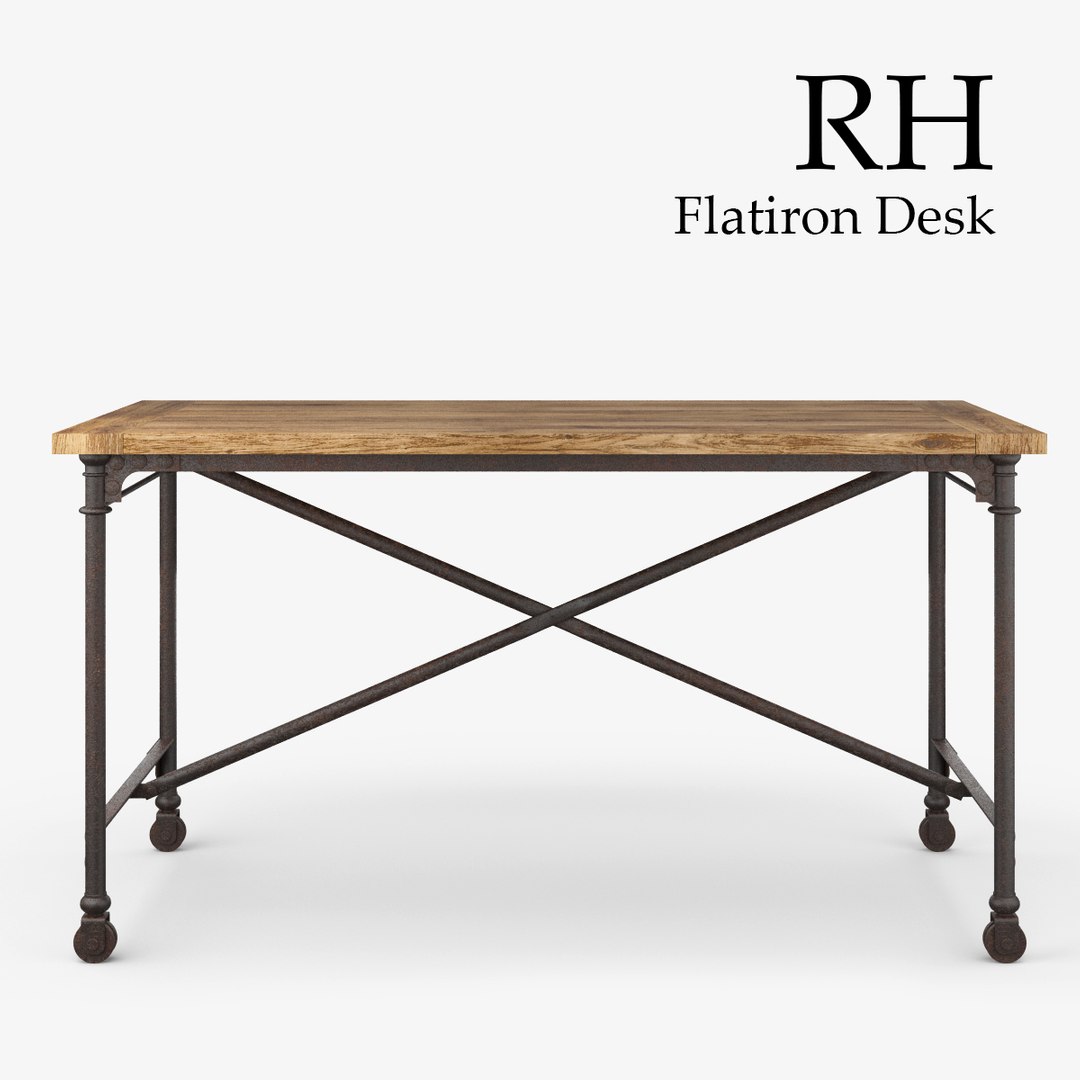 Restoration Hardware Flatiron Desk 3d Max
