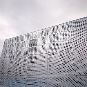 3D perforated metal panel 7