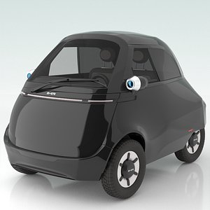 Microlino electric scooter car Balck model