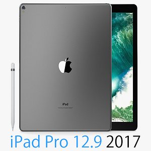 3D apple ipad pro 12 model