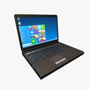 Laptop Notebook Computer Low-Poly Game Ready