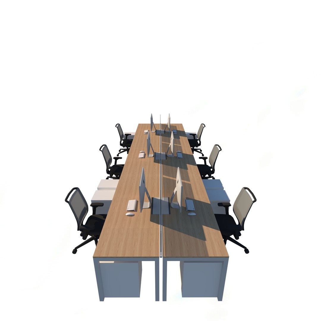 3D Model Office Workstation - TurboSquid 2174892