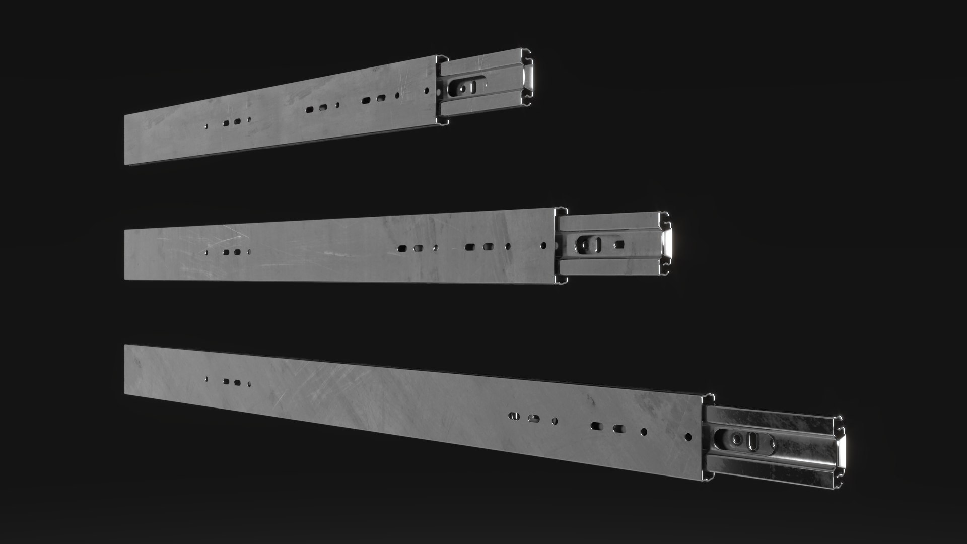 Drawer Runner 3D Model TurboSquid 1663966