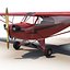 Light Aircraft Piper J 3 Red