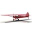 Light Aircraft Piper J 3 Red