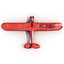 Light Aircraft Piper J 3 Red