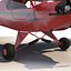Light Aircraft Piper J 3 Red