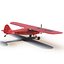 Light Aircraft Piper J 3 Red