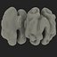 walnut kernel nut 3d model